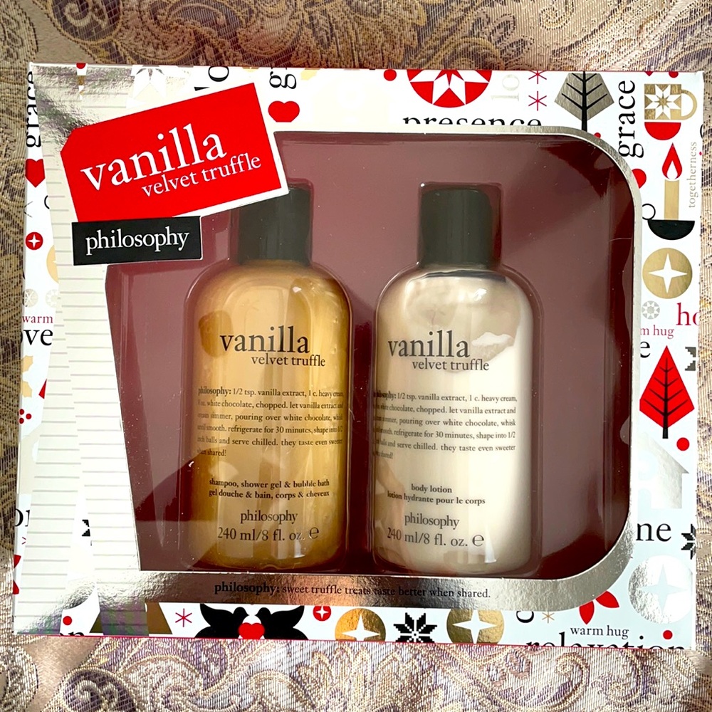 Philosophy Vanilla velvet truffle body set